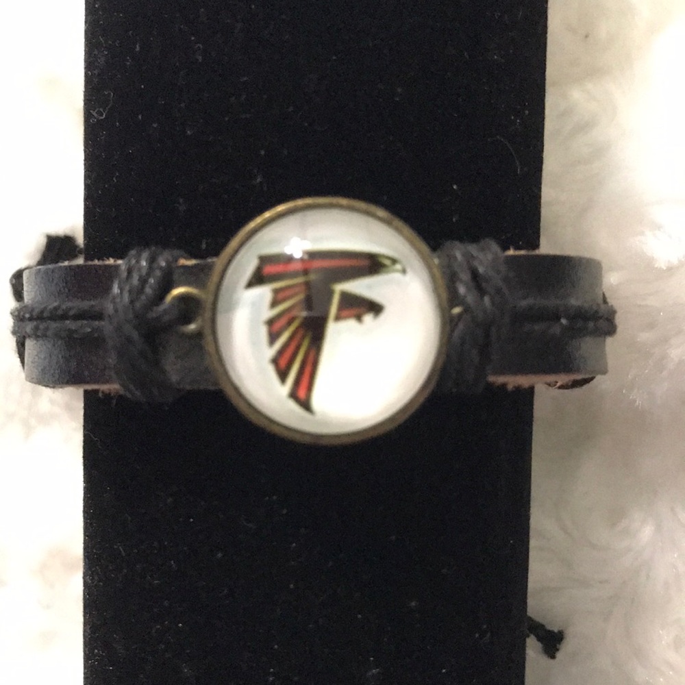 Atlanta falcons leather bracelet